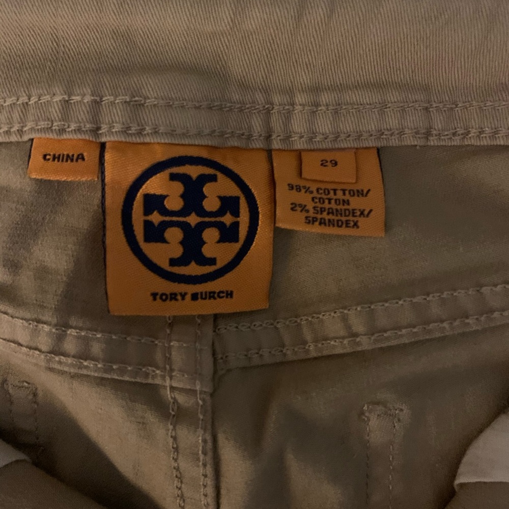 Tory Burch cropped khaki pants size 29